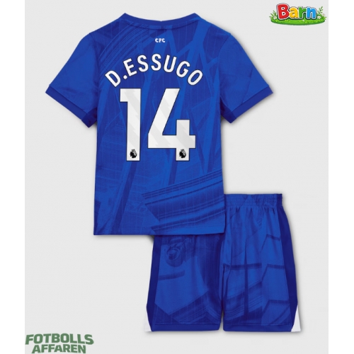 Chelsea Dario Essugo #14 Hemmaställ Barn 2025-26 Kortärmad (+ Korta byxor)